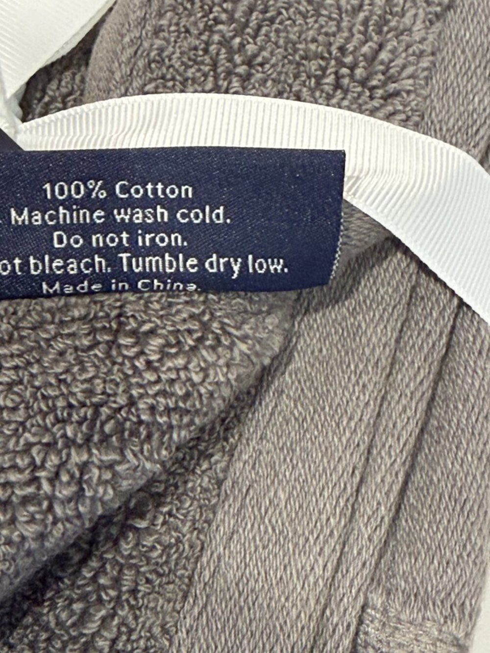 Brooks Brothers Washcloths Set of 4 Charcoal Gray Zero Twist Solucell 13x13" NWT - Picture 12 of 12